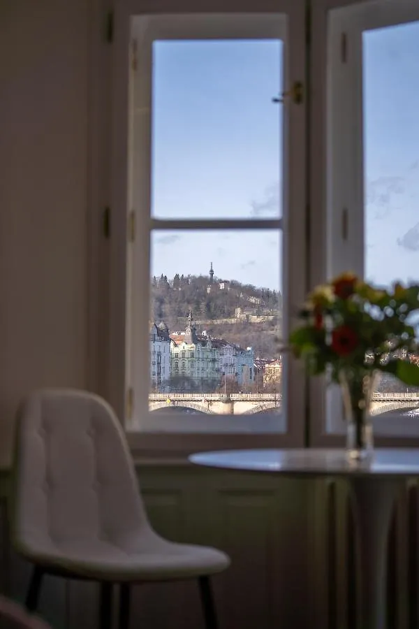 Exclusive Apartment With A View Of Prague Castle And Vltava River